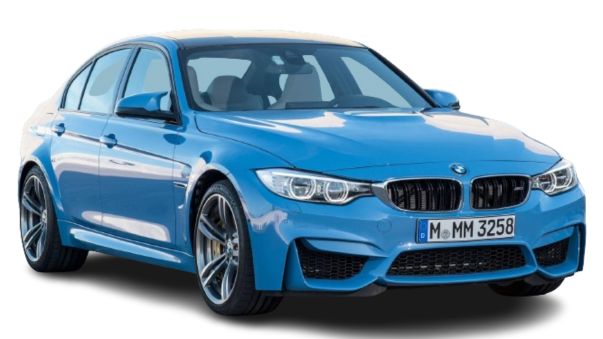 BMW Blue Sedan Model